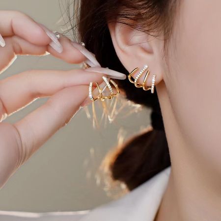 14K Gold-plated Elegant Studs